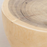 Totem Table de chevet ronde en bois massif