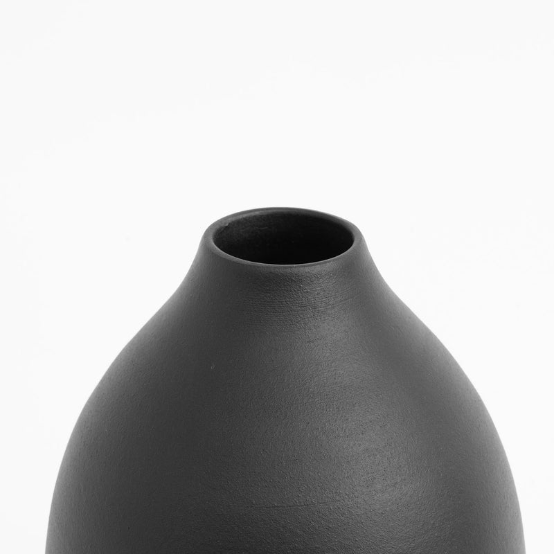 Vase en céramique Tune Black