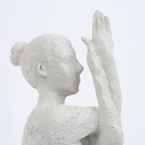 Garu Figure décorative blanche yoga