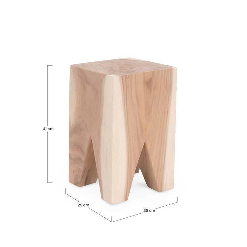Sagui table d'appoint bois naturel