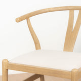 Skan chaise salle à manger blanche rembourrée beige