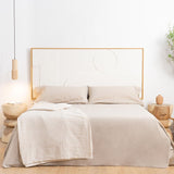 Cadal Tête de lit blanc aresona et texture bois