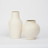 Lina Vase en céramique avec texture beige