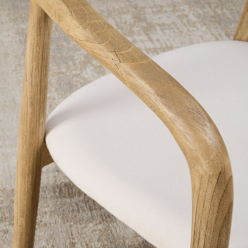Mode chaise salle à manger bois rembourrée beige