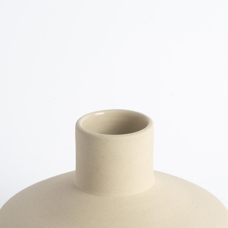 Vase en céramique Naf Beige