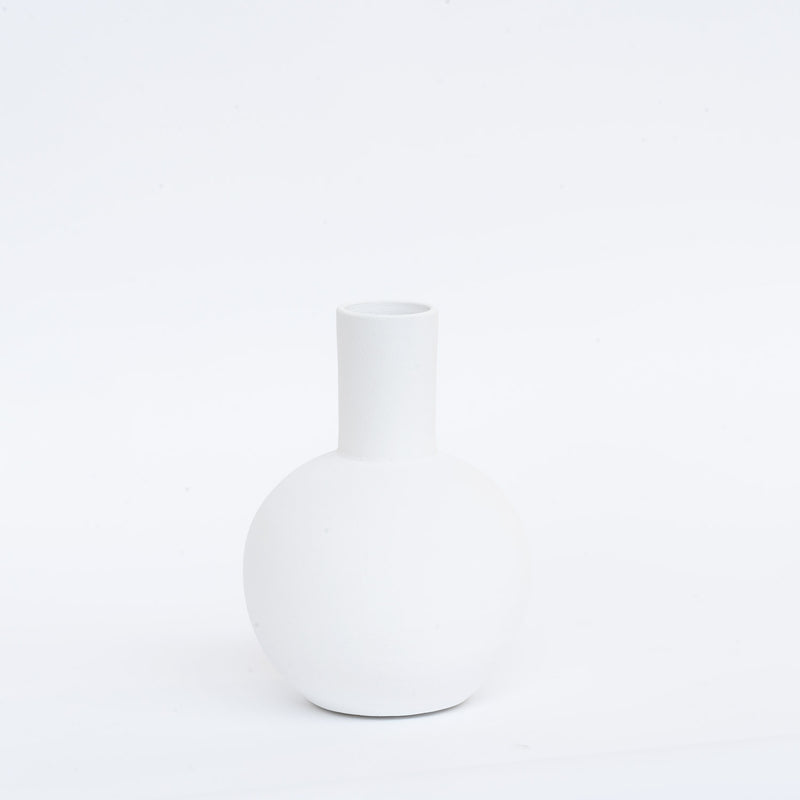 Boti vase organique blanc