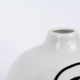 Lusi Vase blanc organique