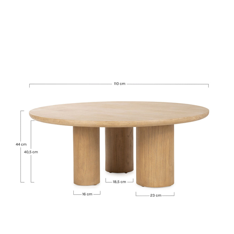 Tadi table basse ronde en bois
