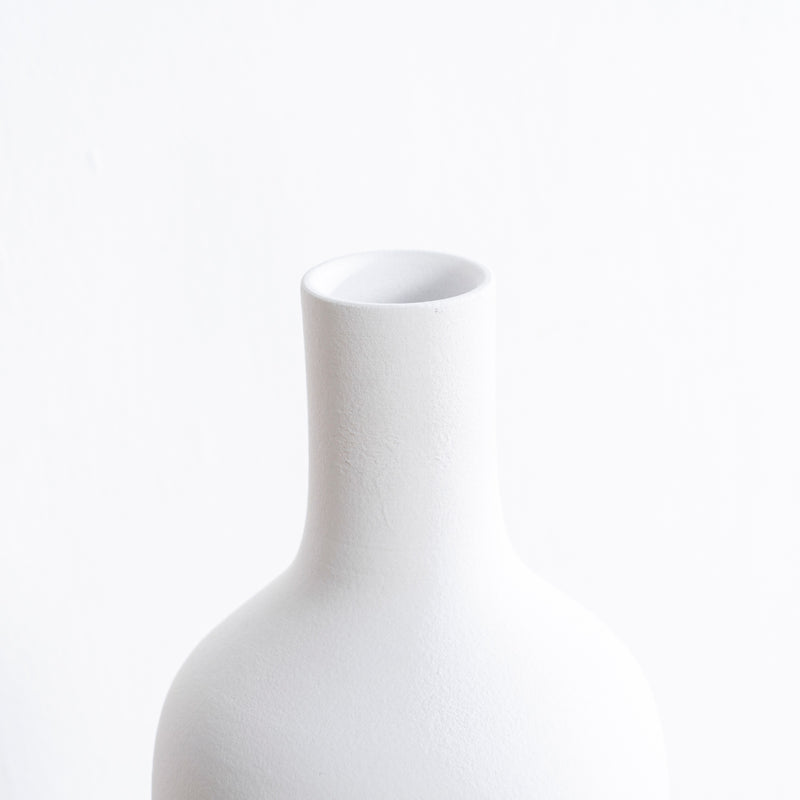 Teo vase organique blanc